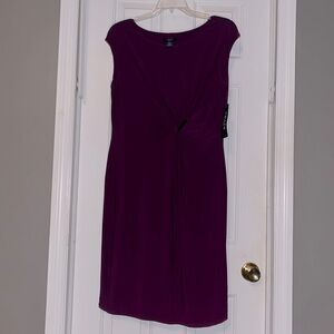 CHAPS loganberry colored dress, sleevelesss, never worn, with tags